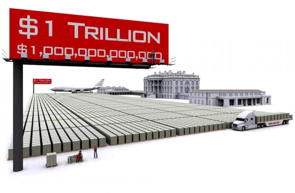 Как выглядит 1 триллион долларов
